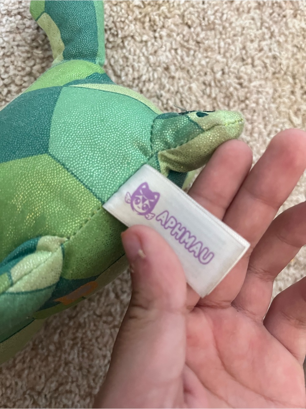 Green Plush Turtle Stuffed Animal - Kids Toy - Picture 3 of 5